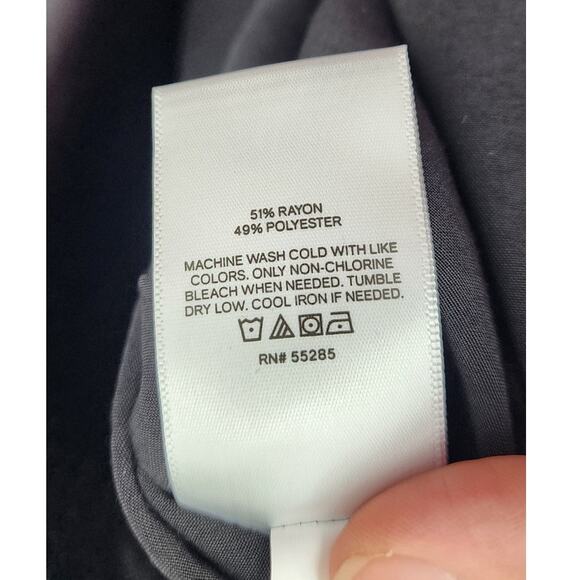 New NWT Express Strappy Black Long Midi Dress Medium Satin‎ Silky - Picture 7 of 7